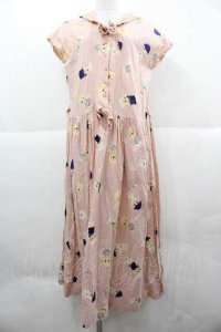 PINK HOUSE / キューピー柄セーラーワンピース  ピンク I-25-12-02-063-LO-SK-SA-ZI