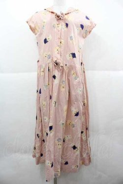 画像1: PINK HOUSE / キューピー柄セーラーワンピース  ピンク I-25-12-02-063-LO-SK-SA-ZI