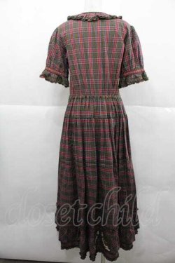 画像2: PINK HOUSE / オジリナルタータンワンピース  カーキ I-25-12-02-064-LO-OP-SA-ZI
