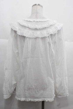画像2: PINK HOUSE / 綿レース使いブラウス  白 I-25-12-02-008-LO-BL-SA-ZI