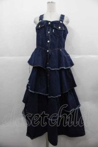 PINK HOUSE / kotohayokozawa×PINK HOUSE DENIM JUMPER SKIRT  青デニム I-25-12-02-069-LO-OP-SA-ZI