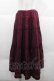画像1: PINK HOUSE / 裾ピンタック&ミニリボンスカート  ボルドー I-25-12-02-074-LO-SK-SA-ZI (1)