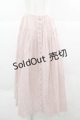 PINK HOUSE / ギンガムチェック前開きスカート  ピンク I-25-12-02-076-LO-SK-SA-ZI