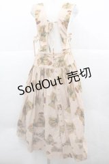 WONDERFUL WORLD / テディベア柄サススカート  ベージュ I-25-12-02-077-LO-SK-SA-ZI