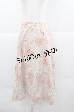画像1: WONDERFUL WORLD / うさぎぬいぐるみ柄スカート  ピンク I-25-12-02-080-LO-SK-SA-ZI