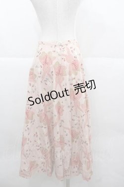 画像2: WONDERFUL WORLD / うさぎぬいぐるみ柄スカート  ピンク I-25-12-02-080-LO-SK-SA-ZI
