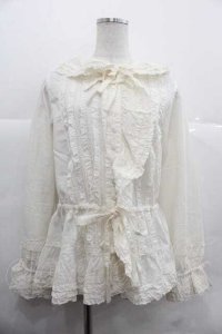 PINK HOUSE / フード付きローンオーバーブラウス  生成り I-25-12-02-010-LO-BL-SA-ZI