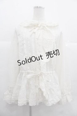 画像1: PINK HOUSE / フード付きローンオーバーブラウス  生成り I-25-12-02-010-LO-BL-SA-ZI