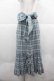 画像1: PINK HOUSE / マドラスチェックサッシュベルト付前開きスカート  ブルー I-25-12-02-084-LO-SK-SA-ZI (1)
