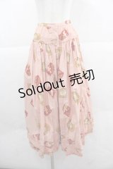 PINK HOUSE / キューピーワッペン柄スカート  ピンク I-25-12-02-086-LO-SK-SA-ZI