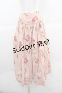 PINK HOUSE / キューピーワッペン柄スカート  ピンク I-25-12-02-086-LO-SK-SA-ZI