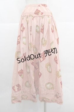 画像2: PINK HOUSE / キューピーワッペン柄スカート  ピンク I-25-12-02-086-LO-SK-SA-ZI