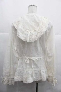 画像2: PINK HOUSE / フード付きローンオーバーブラウス  生成り I-25-12-02-010-LO-BL-SA-ZI