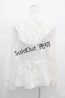 画像2: PINK HOUSE / フード付きローンオーバーブラウス  生成り I-25-12-02-010-LO-BL-SA-ZI