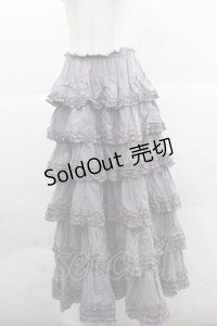 PINK HOUSE / ピコフリル段スカート  ラベンダー I-25-12-02-089-LO-SK-SA-ZI