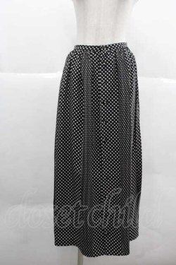 画像1: PINK HOUSE / ドットスカート  黒Ｘ白 I-25-12-02-092-LO-SK-SA-ZI