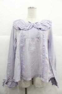 PINK HOUSE / ローンブラウス  ラベンダー I-25-12-02-011-LO-BL-SA-ZI