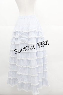 画像2: PINK HOUSE / フリル使いスカート  ミズイロ I-25-12-02-094-LO-SK-SA-ZI