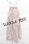 PINK HOUSE / スカーレットキャンドルプリントスカート  赤 I-25-12-02-095-LO-SK-SA-ZI