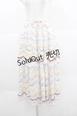 画像1: PINK HOUSE / le langage des fleurs ptスカート  シロ I-25-12-02-098-LO-SK-SA-ZI