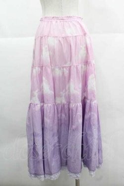 画像2: PINK HOUSE / 空プリントスカート  ラベンダー I-25-12-02-099-LO-SK-SA-ZI