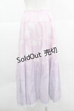画像2: PINK HOUSE / 空プリントスカート  ラベンダー I-25-12-02-099-LO-SK-SA-ZI