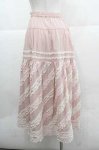 画像2: PINK HOUSE / 配色フリルローンスカート  ピンク I-25-12-02-101-LO-SK-SA-ZI (2)