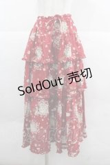 PINK HOUSE / スマイリーマーガレットスカート  赤 I-25-12-02-102-LO-SK-SA-ZI