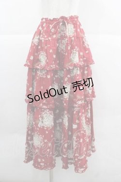 画像1: PINK HOUSE / スマイリーマーガレットスカート  赤 I-25-12-02-102-LO-SK-SA-ZI