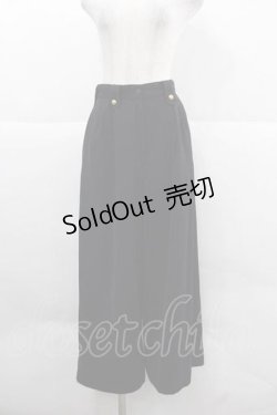 画像1: INGEBORG / 薔薇ボタンパンツ  黒Ｘゴールド I-25-12-02-104-LO-PA-SA-ZI