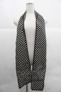 PINK HOUSE / 水玉ストール  ブラック I-25-12-02-108-LO-ZA-SA-ZI