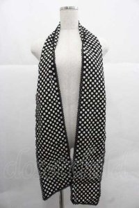 PINK HOUSE / 水玉ストール  ブラック I-25-12-02-108-LO-ZA-SA-ZI