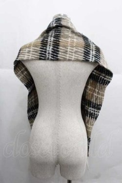 画像2: MILK / リセマフラー  ブラウンＸ黒 I-25-12-02-109-ML-ZA-SA-ZI