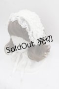 metamorphose / リボンパールレースヘッドドレス  白 I-25-12-02-113-ME-AC-SA-ZI