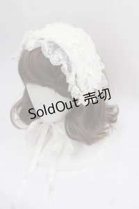 metamorphose / リボンパールレースヘッドドレス  白 I-25-12-02-113-ME-AC-SA-ZI