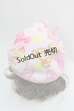 画像2: Nile Perch / リボンくまベレー  ピンク I-25-12-02-114-LO-AC-SA-ZI