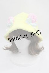 Nile Perch / ボアくまみみハット  イエローＸピンク I-25-12-02-115-LO-AC-SA-ZI