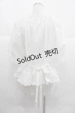 画像2: PINK HOUSE / le langage des fleurs 刺繍入りブラウス  白 I-25-12-02-013-LO-BL-SA-ZT198