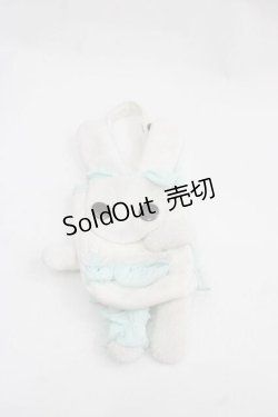 画像1: HN+nois / うさぎミニポーチ  白Ｘミント I-25-12-02-117-HN-ZA-SA-ZI