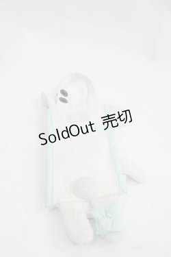 画像2: HN+nois / うさぎミニポーチ  白Ｘミント I-25-12-02-117-HN-ZA-SA-ZI