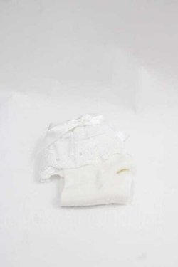 画像1: BABY,THE STARS SHINE BRIGHT / Creamy Berry クルー丈ソックス  白Ｘ白 I-25-12-02-121-BA-ZA-SA-ZI