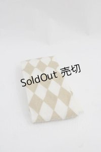 BABY,THE STARS SHINE BRIGHT / BABYダイヤ柄ラメオーバーニーソックス  生成りXゴールド I-25-12-02-125-BA-AC-SA-ZI