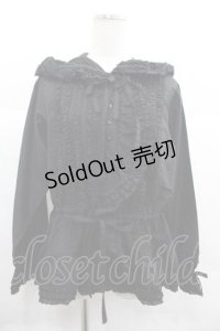 PINK HOUSE / フード付きローンオーバーブラウス  黒 I-25-12-02-015-LO-BL-SA-ZI