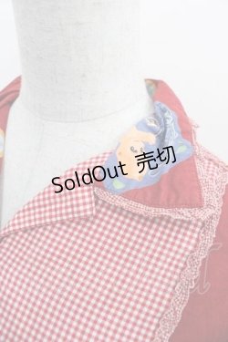 画像3: PINK HOUSE / キューピー柄パッチワークシャツ  レッド I-25-12-02-017-LO-BL-SA-ZI