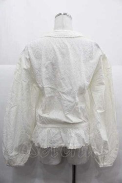 画像2: INGEBORG / 総刺繍リボンブラウス  キナリ I-25-12-02-018-LO-BL-SA-ZI