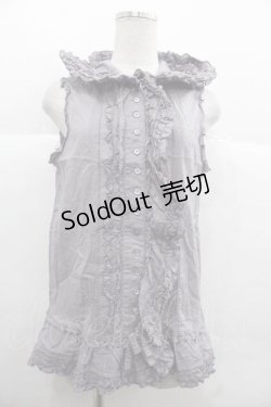 画像1: PINK HOUSE / フード付きノースリーブブラウス  ラベンダー I-25-12-02-019-LO-BL-SA-ZI