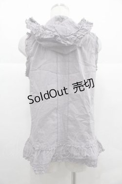 画像2: PINK HOUSE / フード付きノースリーブブラウス  ラベンダー I-25-12-02-019-LO-BL-SA-ZI