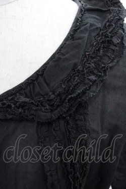 画像4: PINK HOUSE / フリルオーバーブラウス  ブラック I-25-12-02-020-LO-BL-SA-ZI