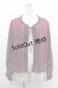 PINK HOUSE / ミニリボンボレロブラウス  ボルドー I-25-12-02-022-LO-BL-SA-ZI