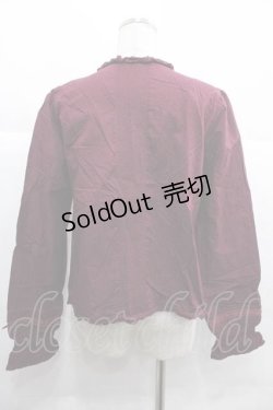 画像2: PINK HOUSE / ミニリボンボレロブラウス  ボルドー I-25-12-02-022-LO-BL-SA-ZI